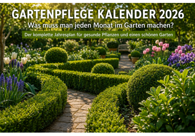 Gartenpflege Kalender 2026: Was man jeden Monat im Garten machen muss